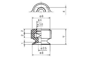 真空吸盘PQG系列 防转型吸盘