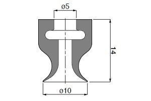 VP L 单层真空吸盘 