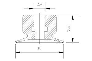 VP P 单层真空吸盘 