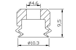 真空吸盘PJ系列  双层式薄唇吸盘