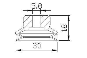 真空吸盘PJ系列  双层式薄唇吸盘