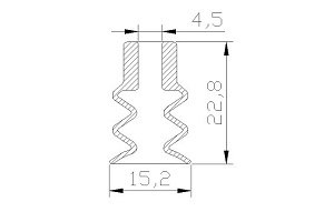 真空吸盘PC系列  三层式吸盘