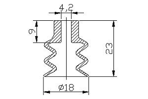 真空吸盘PC系列  三层式吸盘