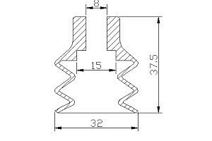 真空吸盘PC系列  三层式吸盘