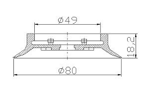 真空吸盘PUG系列  摇头型吸盘