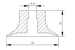 VP L 单层真空吸盘 