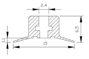 VP P 单层真空吸盘 