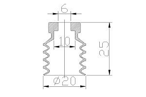 VP W 多层蛇腹型真空吸盘