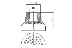 PT 帶肋型真空吸盘