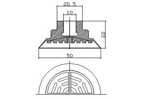 PT 帶肋型真空吸盘