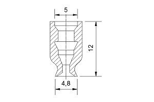 U 平型真空吸盘 