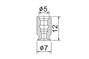 U 平型真空吸盘 