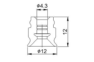 U 平型真空吸盘 