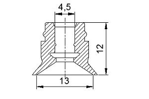 U 平型真空吸盘 