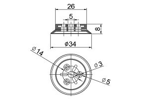 H 高荷重真空吸盘