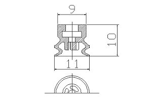  B 风琴型真空吸盘