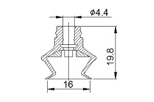  B 风琴型真空吸盘
