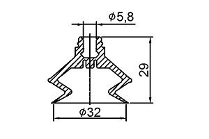  B 风琴型真空吸盘